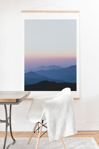 Luke Gram Sunset in the Annapurnas Art Print And Hanger