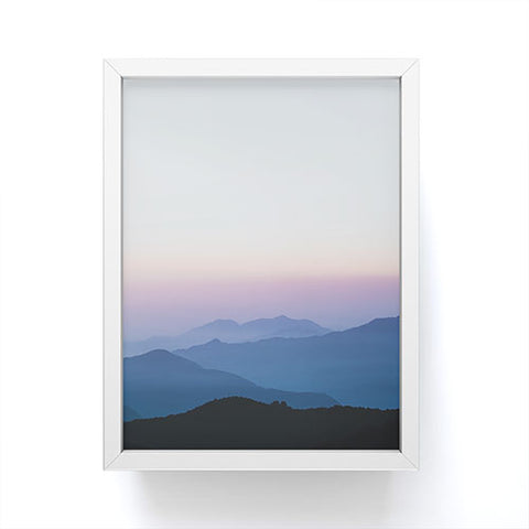 Luke Gram Sunset in the Annapurnas Framed Mini Art Print