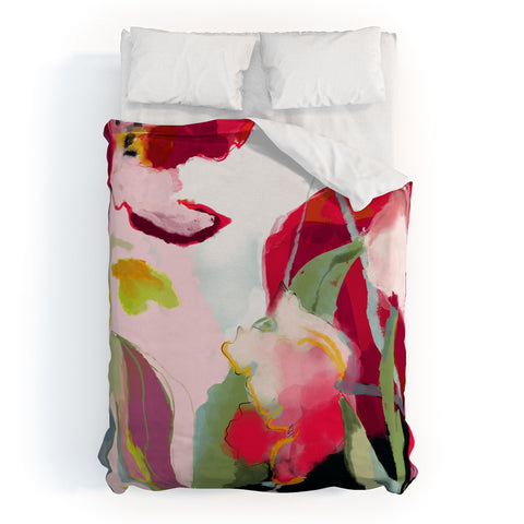lunetricotee abstract bloom I Duvet Cover