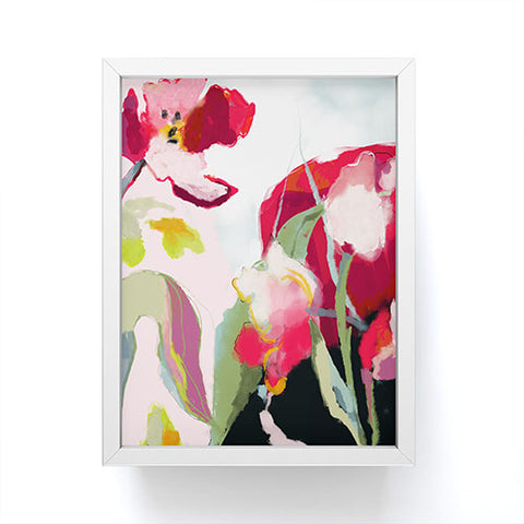lunetricotee abstract bloom I Framed Mini Art Print