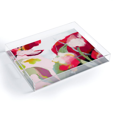 lunetricotee abstract bloom I Acrylic Tray