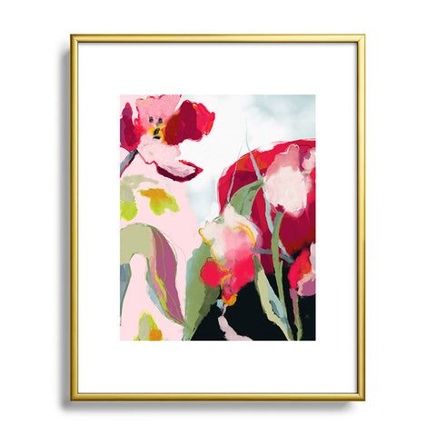 lunetricotee abstract bloom I Metal Framed Art Print