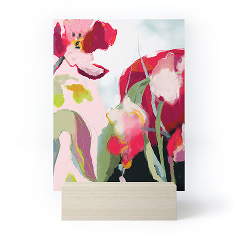 lunetricotee abstract bloom I Mini Art Print