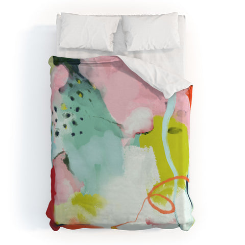 lunetricotee landscape in spring Duvet Cover