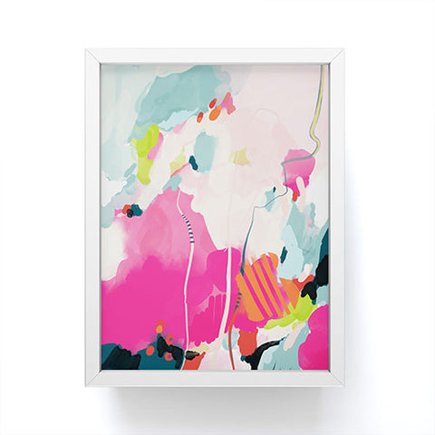 lunetricotee pink sky II Framed Mini Art Print