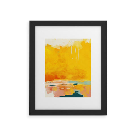 lunetricotee sunny landscape Framed Art Print