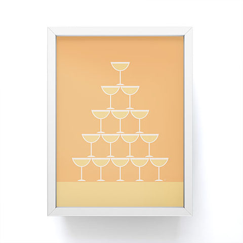 Lyman Creative Co Champagne Tower Framed Mini Art Print