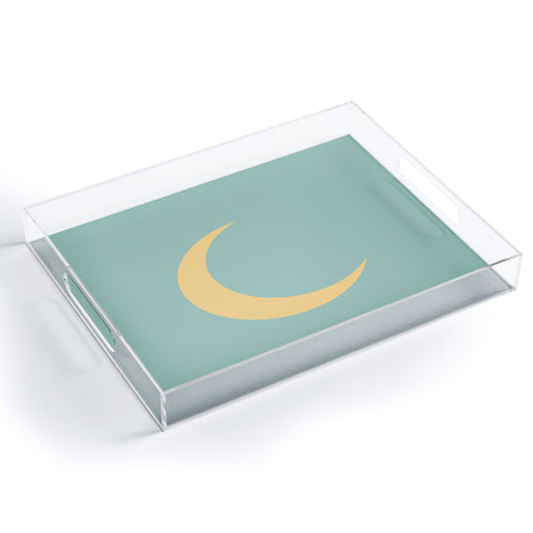 Lyman Creative Co Crescent Moon Sky Acrylic Tray