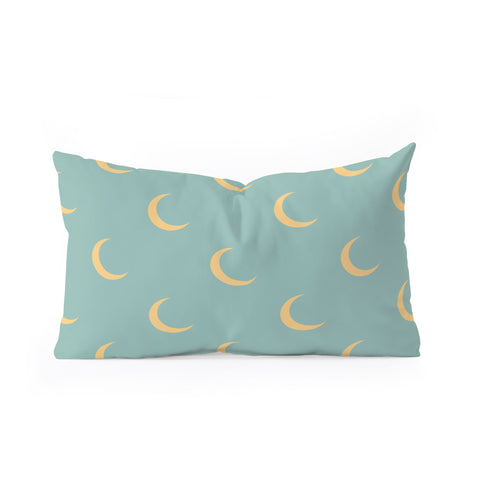Lyman Creative Co Crescent Moon Sky Oblong Throw Pillow
