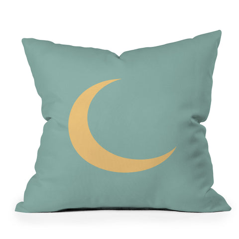 Lyman Creative Co Crescent Moon Sky Outdoor Throw Pillow