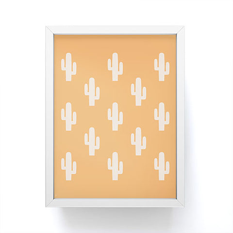 Lyman Creative Co Orange Cactus Framed Mini Art Print