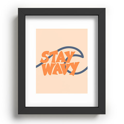 Lyman Creative Co Stay Wavy Surf Type Recessed Framing Rectangle