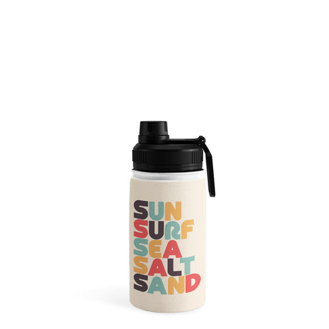 Lyman Creative Co Sun Surf Sea Salt Sand Typography Water Bottle