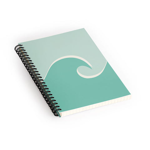 Lyman Creative Co Vintage Teal Wave Spiral Notebook