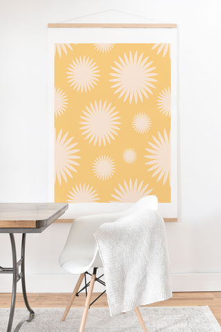 Lyman Creative Co Yellow Burst Art Print And Hanger