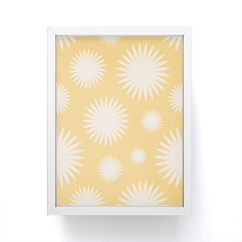 Lyman Creative Co Yellow Burst Framed Mini Art Print