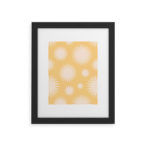 Lyman Creative Co Yellow Burst Framed Art Print