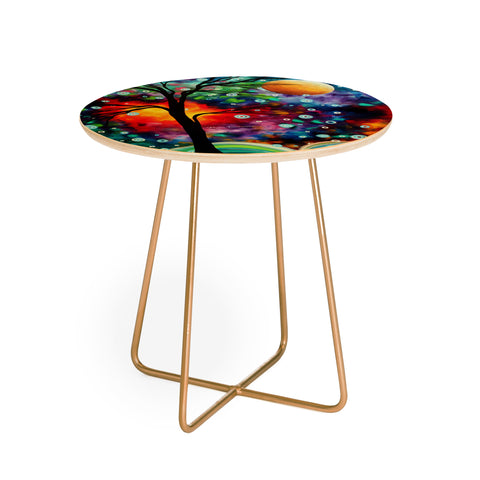 Madart Inc. A Moment In Time Round Side Table