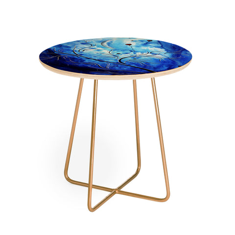 Madart Inc. Be The Light Of The Moon Round Side Table