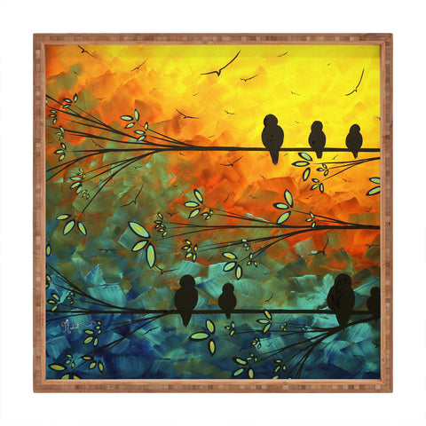 Madart Inc. Birds Of A Feather Square Tray