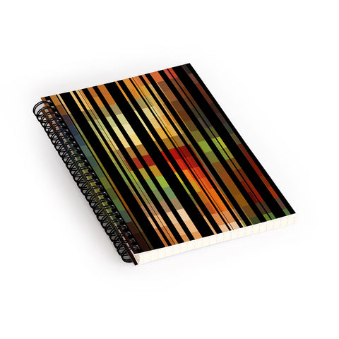 Madart Inc. Black Stripes 1 Forgotten Promise Spiral Notebook