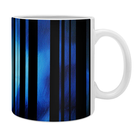 Madart Inc. Black Stripes Blue Passion Coffee Mug