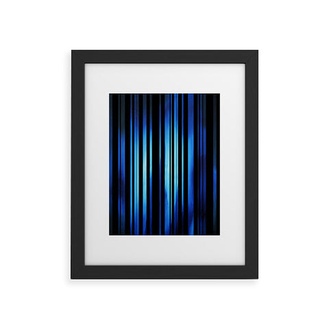 Madart Inc. Black Stripes Blue Passion Framed Art Print