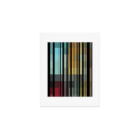 Madart Inc. Black Stripes In The Maze 2 Art Print