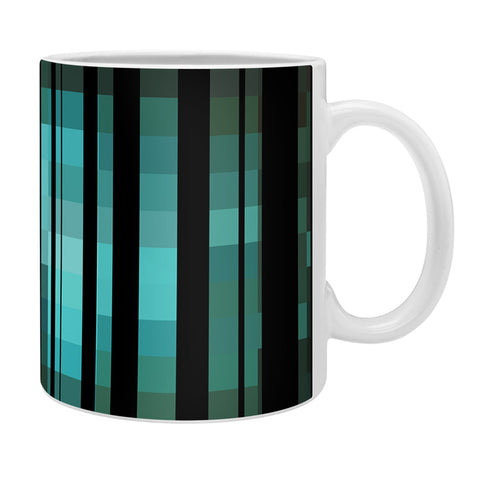 Madart Inc. Black Stripes Romantic Evening Coffee Mug