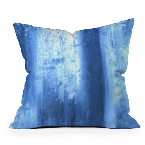 Madart Inc. Blue Lake Throw Pillow
