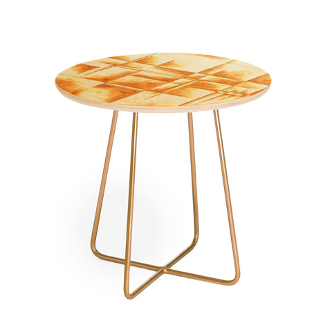 Madart Inc. Champagne Dreams 2 Round Side Table