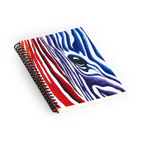 Madart Inc. Colorful Zebra Spiral Notebook