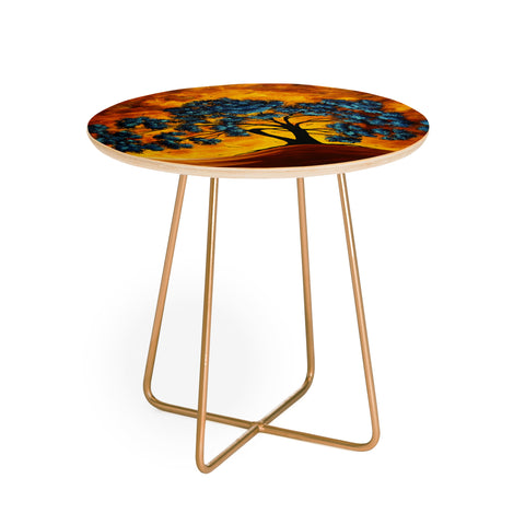 Madart Inc. Dreaming In Color Round Side Table