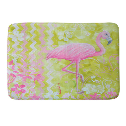 Madart Inc. Flamingo Dance Memory Foam Bath Mat