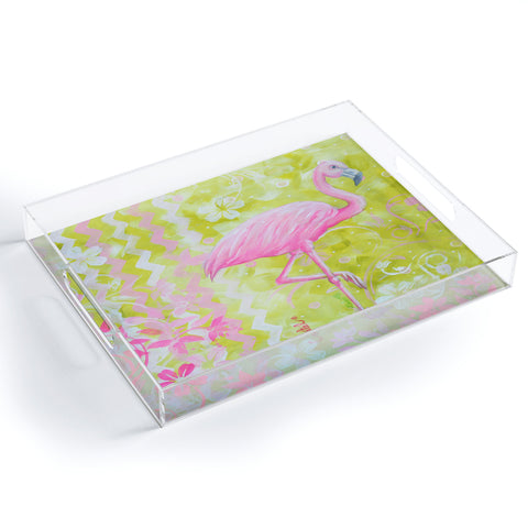 Madart Inc. Flamingo Dance Acrylic Tray
