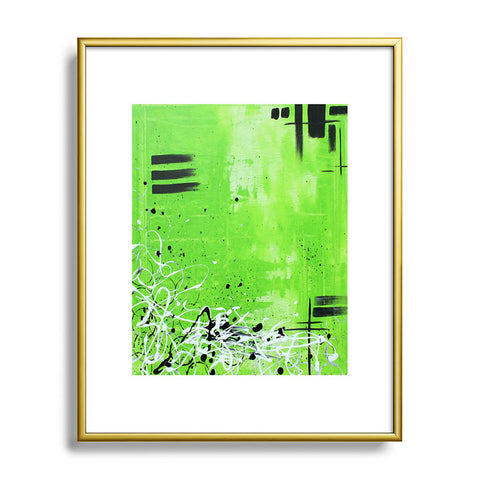 Madart Inc. Garden Delight Green Dreams Metal Framed Art Print