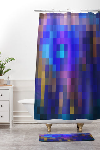 Madart Inc. Glorious Colors 3 Shower Curtain And Mat