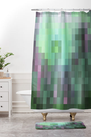 Madart Inc. Glorious Colors 5 Shower Curtain And Mat