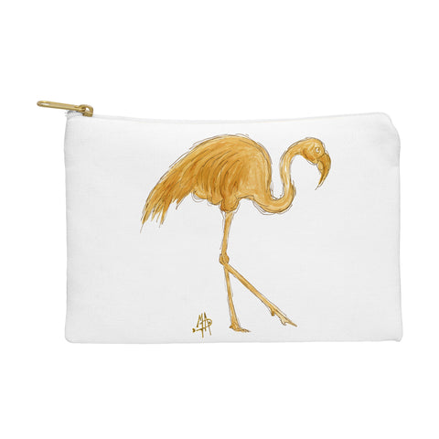 Madart Inc. Gold Flamingo Pouch