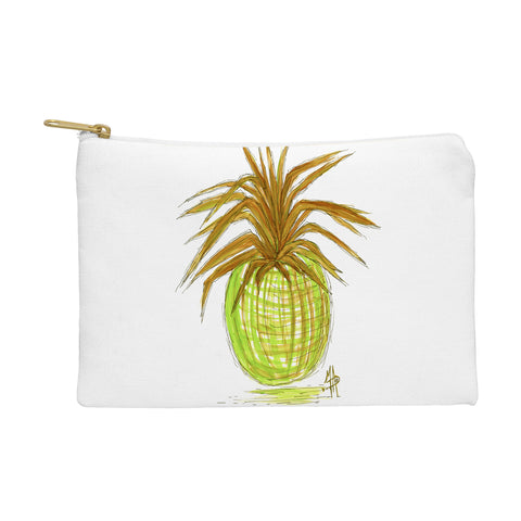 Madart Inc. Green and Gold Pineapple Pouch