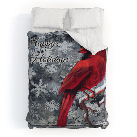 Madart Inc. Happy Holidays Design Comforter
