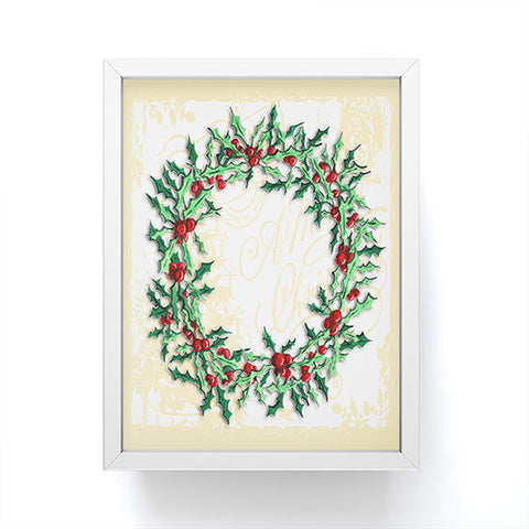 Madart Inc. Holly Wreath Framed Mini Art Print