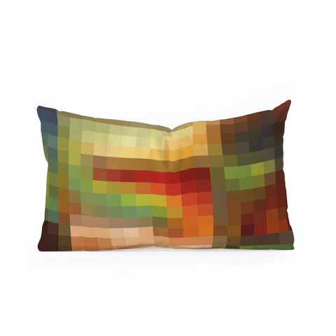 Madart Inc. Maze of Colors Oblong Throw Pillow