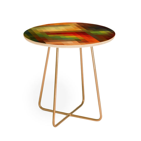 Madart Inc. Maze of Colors Round Side Table