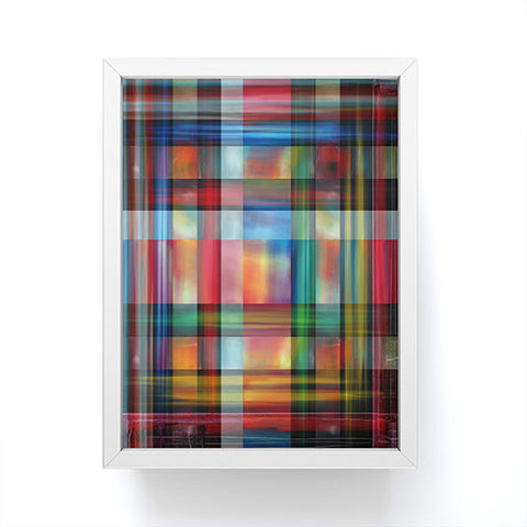 Madart Inc. Multi Abstracts Plaid Framed Mini Art Print