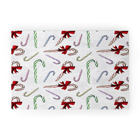 Madart Inc. Multi Candy Canes Welcome Mat