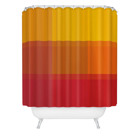 Madart Inc. Orange Sorbet Shower Curtain