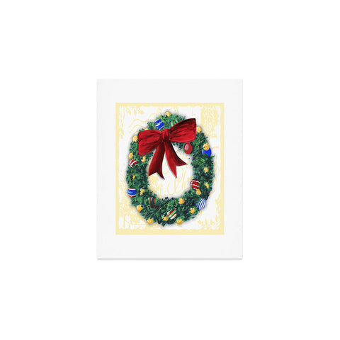 Madart Inc. Pine Wreath Art Print