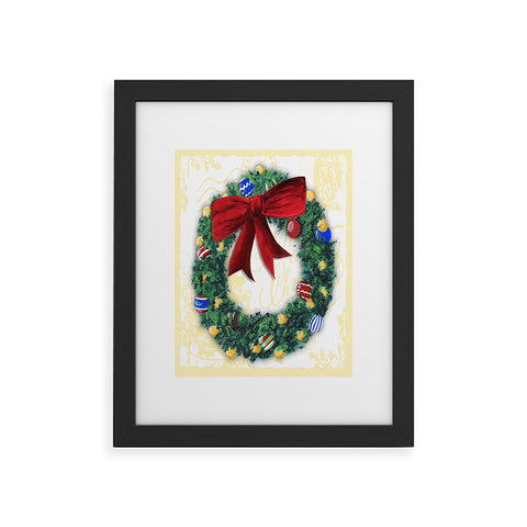 Madart Inc. Pine Wreath Framed Art Print