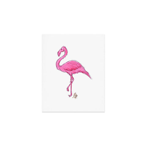 Madart Inc. Pinkest Flamingo Art Print